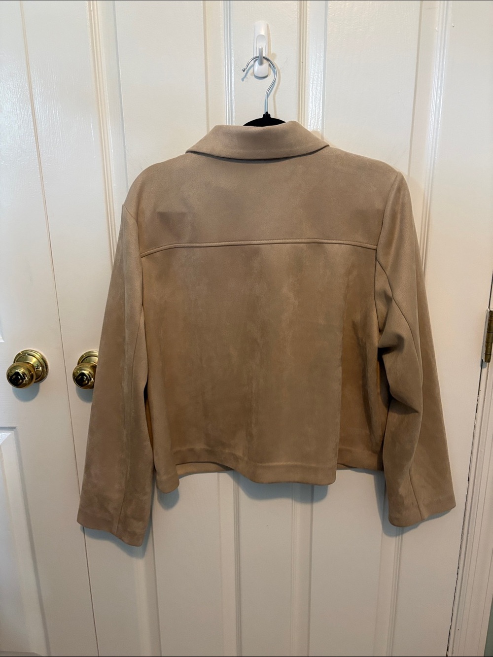 LC Lauren Conrad Taupe Suede Utility Jacket - Picture 4 of 6